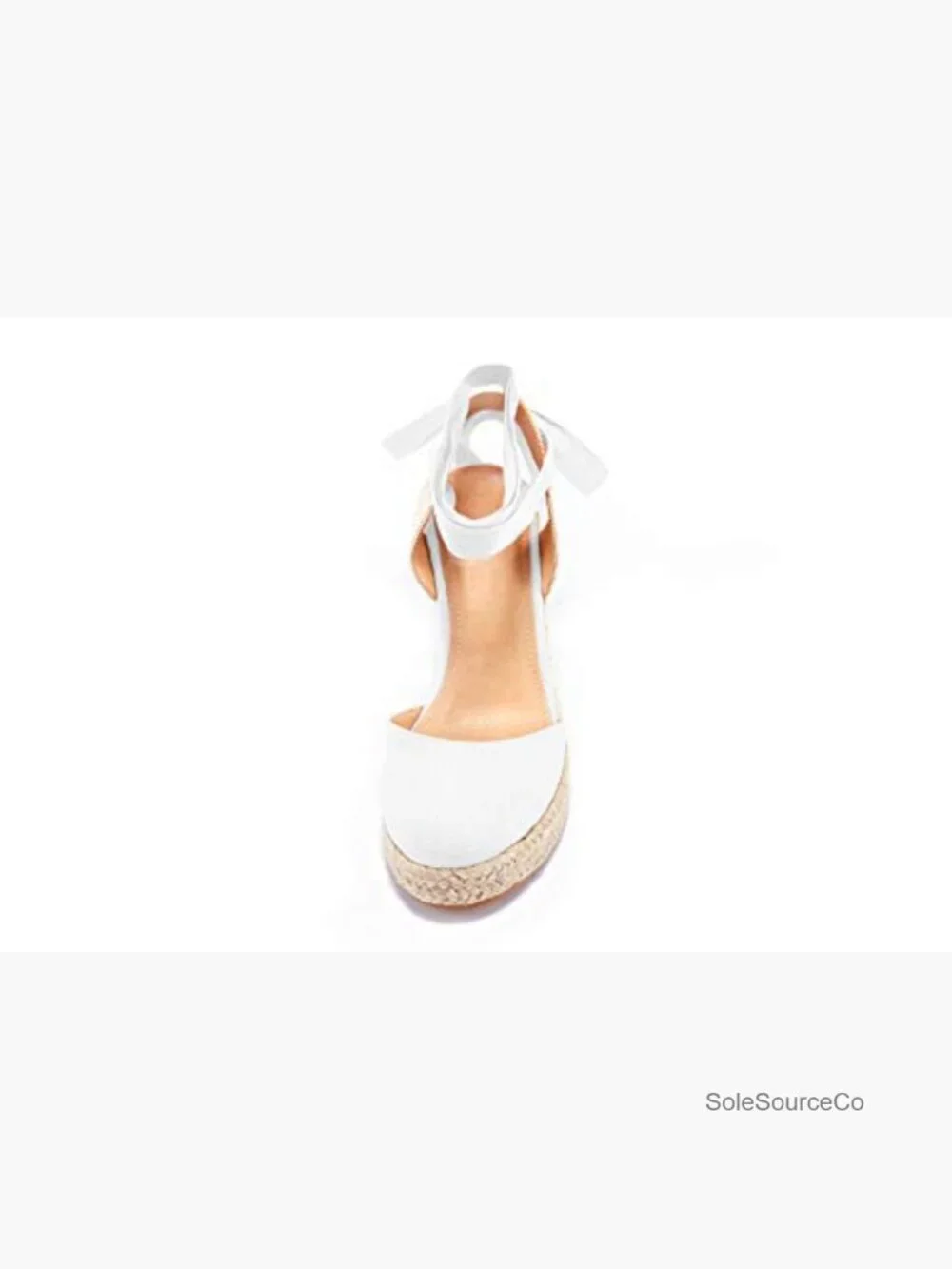 Womens Espadrille Wedge Sandals Platform Heels Closed Toe Ankle Strap